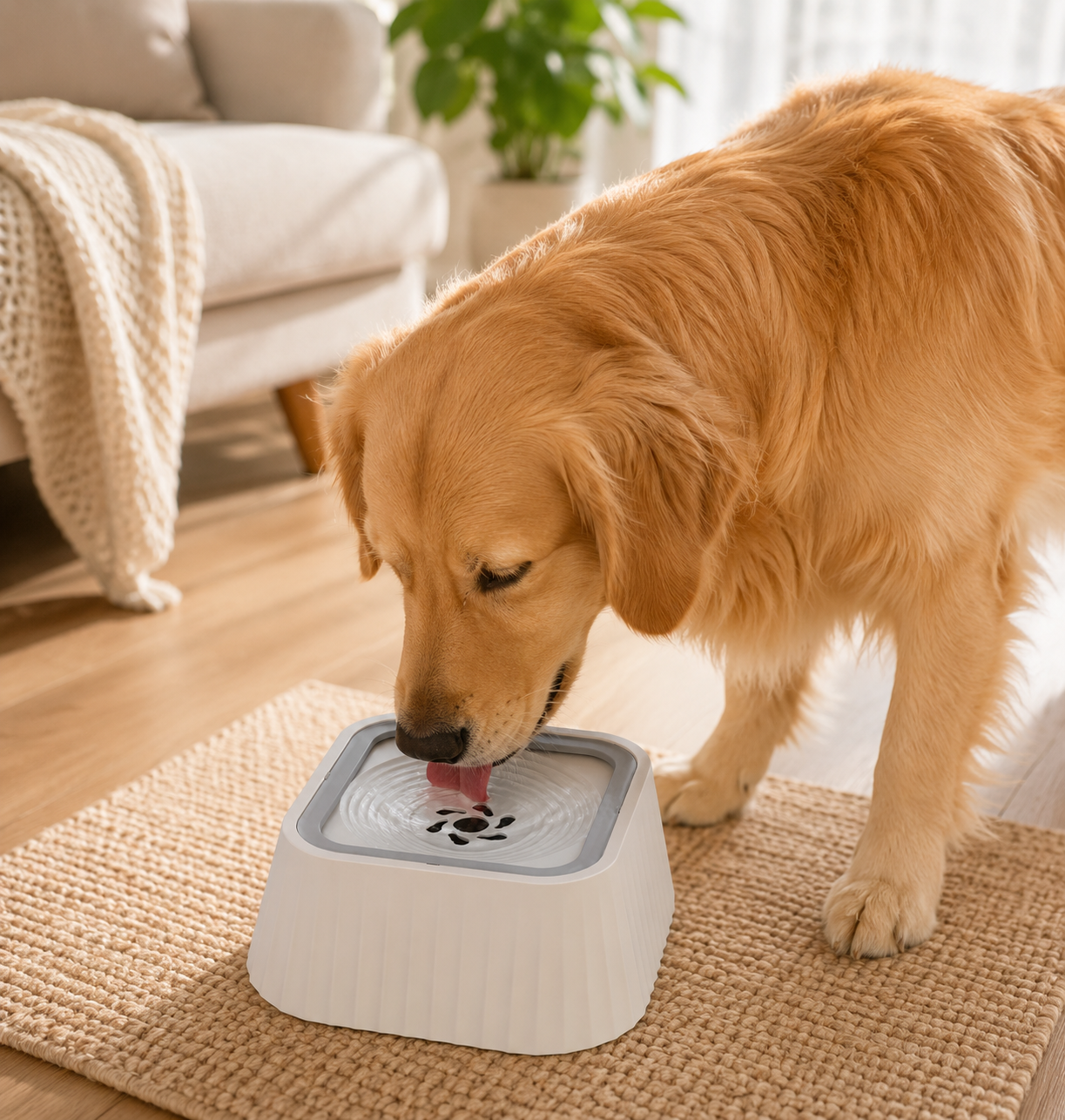No-Spill Pet Water Bowl
