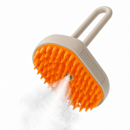Steamy Self-Cleaning Pet Brush
