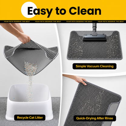 Double-Layer Cat Litter Trapping Mat